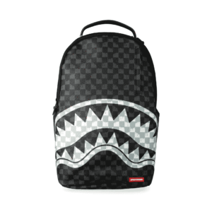 mochila-sprayground-black-and-white-drip-check-shark 910B8553NSZ